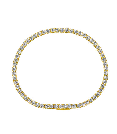 High-quality 925 silver bracelet with fully set zirconia stones