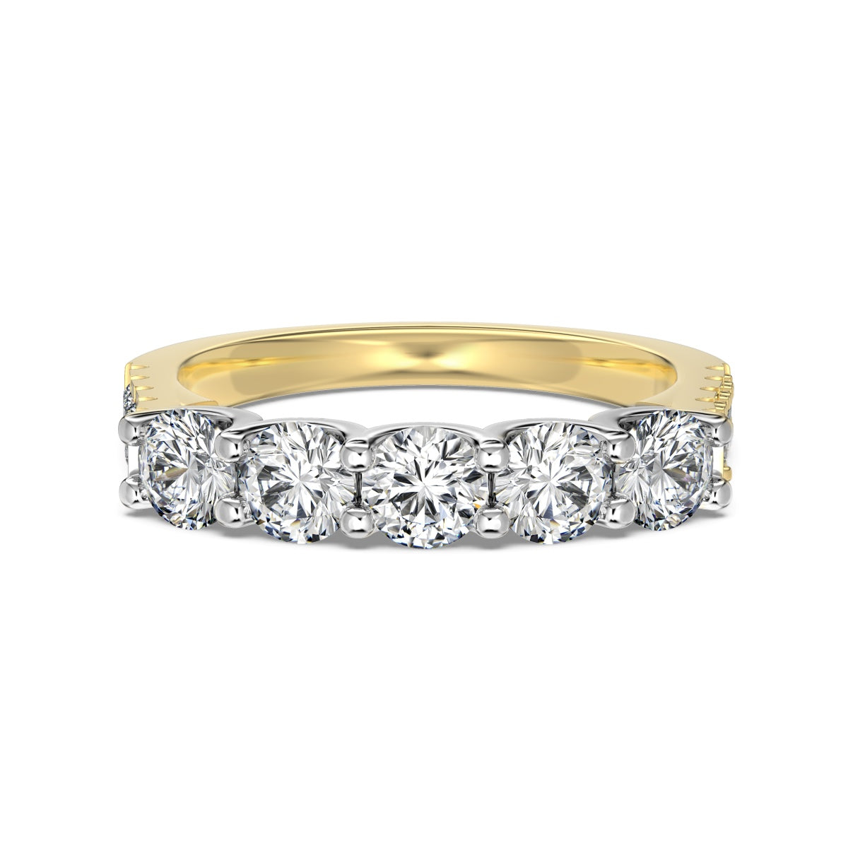 925 silver ring gold-plated with sparkling zirconia stones