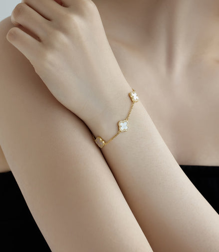 Klee Armand 925 Sterling Silver, 18K gold plated with zirconia stones