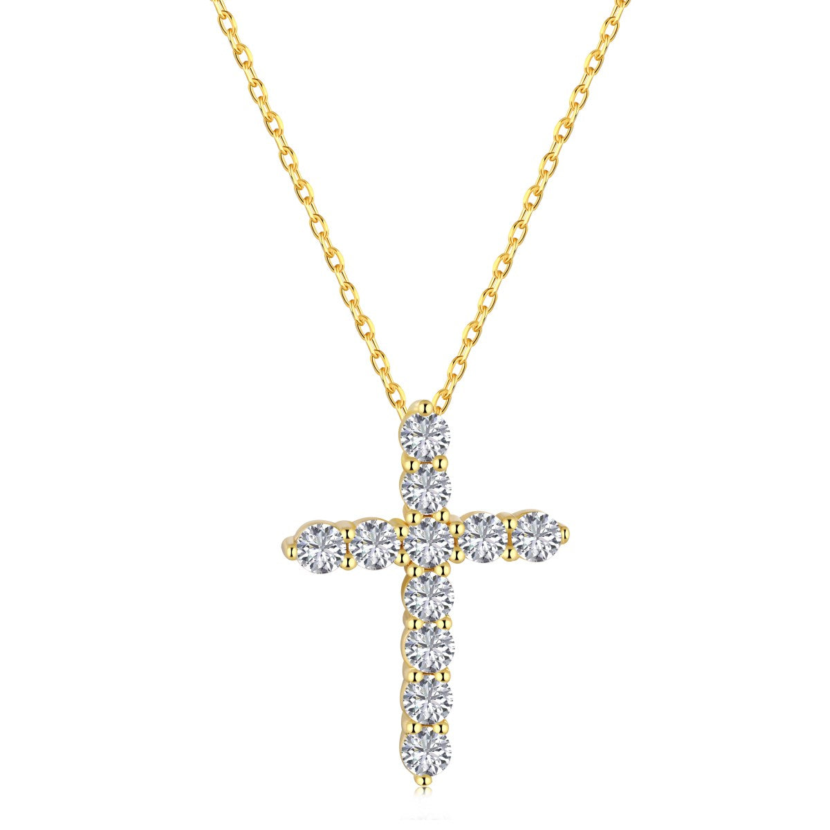 925 Sterling Silver Cross Necklace with Zirconia – Elegance with Meaning