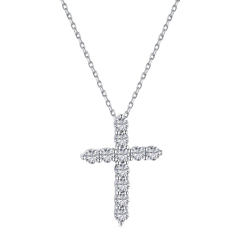 925 Sterling Silver Cross Necklace with Zirconia – Elegance with Meaning