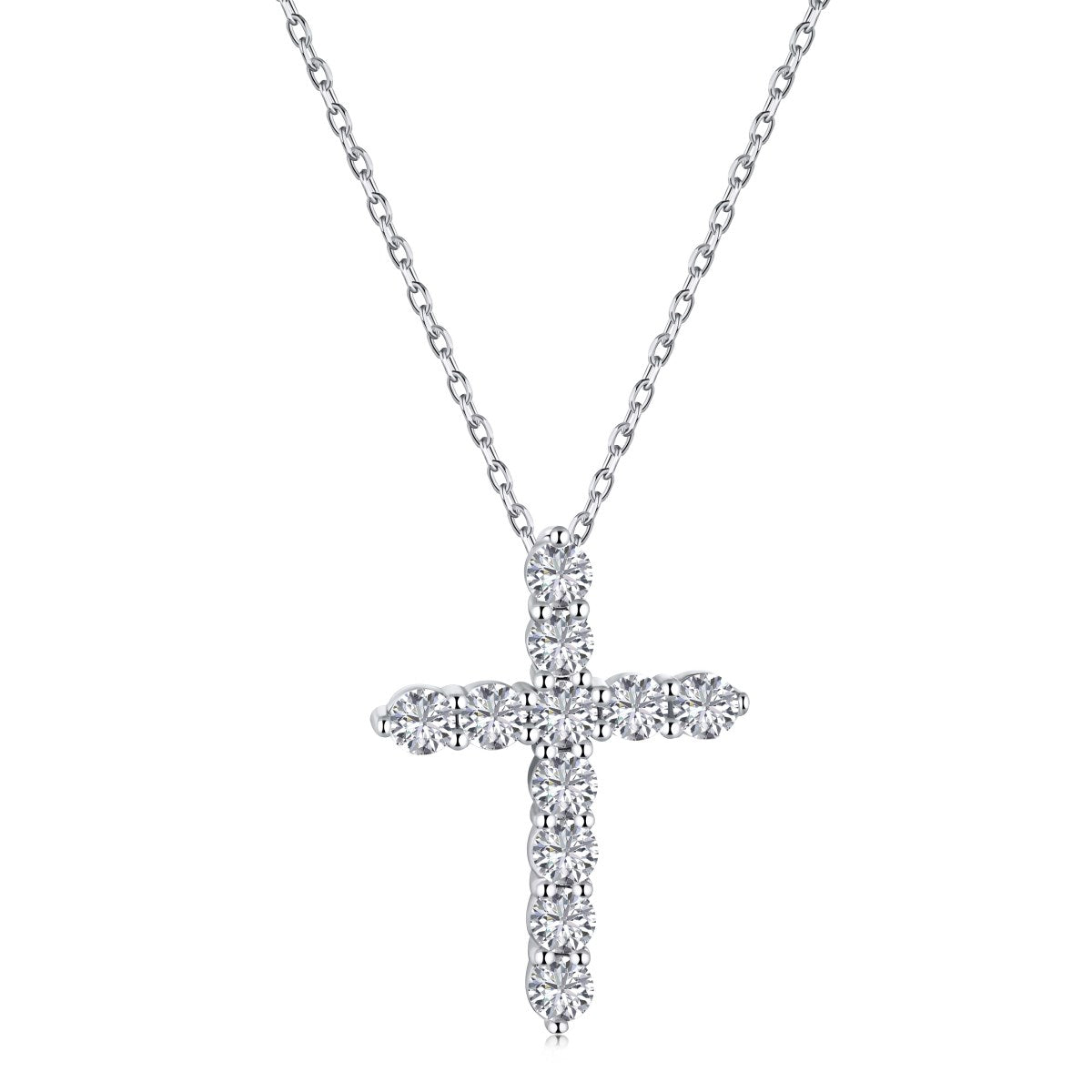 925 Sterling Silver Cross Necklace with Zirconia – Elegance with Meaning