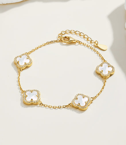 Klee Armand 925 Sterling Silver, 18K gold plated with zirconia stones