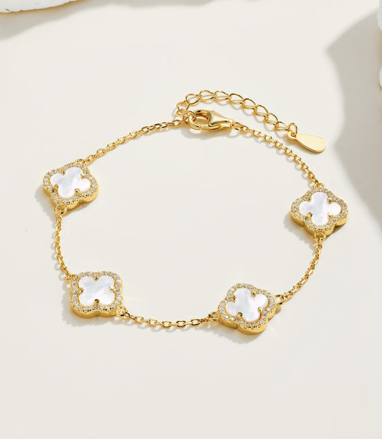 Klee Armand 925 Sterling Silver, 18K gold plated with zirconia stones