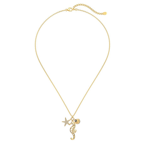 18K gold-plated chain made of 925 sterling silver with maritime pendants