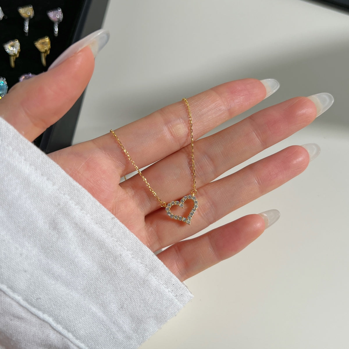 925 Sterling Silver Heart Necklace – Timeless romance with sparkling zirconia