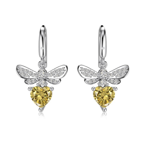 Earrings made of 925 sterling silver with zirconia stones