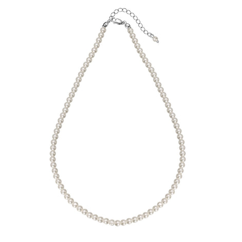 Genuine freshwater pearl necklace made of 925 sterling silver – 4 mm pearls