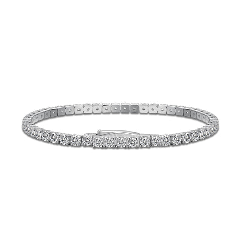 Tennis bracelet made of 925 sterling silver with 3mm zirconia