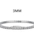 Tennis bracelet made of 925 sterling silver with 3mm zirconia
