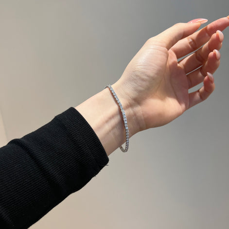 Tennis bracelet made of 925 Sterling silver – zirconia 2.5 mm