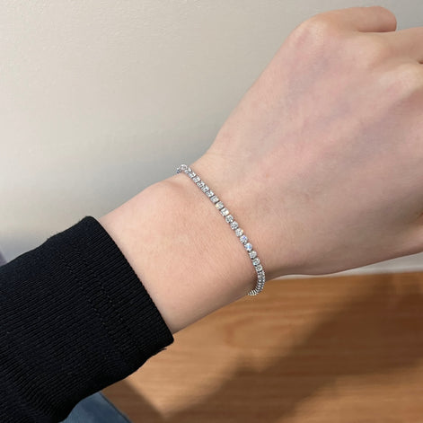 Tennis bracelet made of 925 Sterling silver – zirconia 2.5 mm