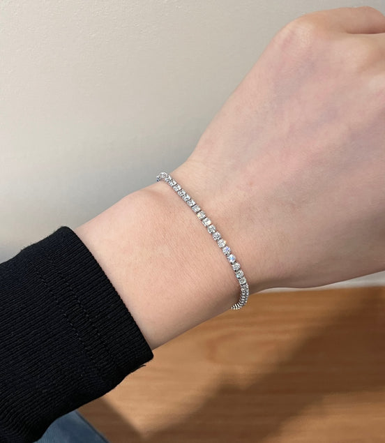 Tennis bracelet made of 925 Sterling silver – zirconia 2.5 mm