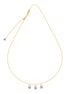 14K gold-plated necklace made of 925 silver with zirconia stones
