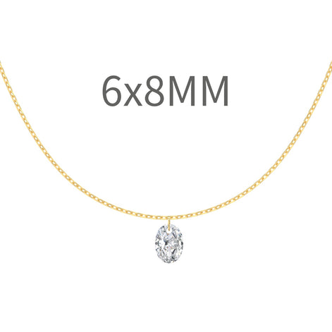 Elegant silver chain 925 gold-plated - oval zirconia