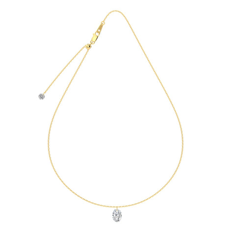 Elegant silver chain 925 gold-plated - oval zirconia