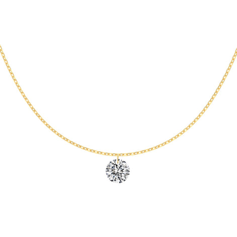 Elegant back chain 925 Sterling Silver - 14K gold plated with round zirconia