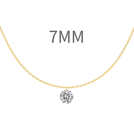 Elegant back chain 925 Sterling Silver - 14K gold plated with round zirconia