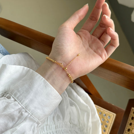 Bracelet made of 925 silver – 18K gold-plated