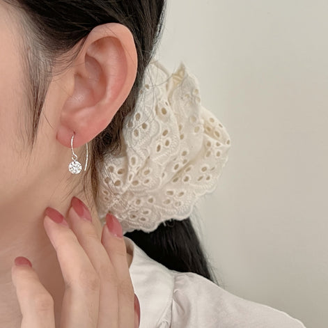 Earrings 925 Sterling Silver and Zirconia Stone