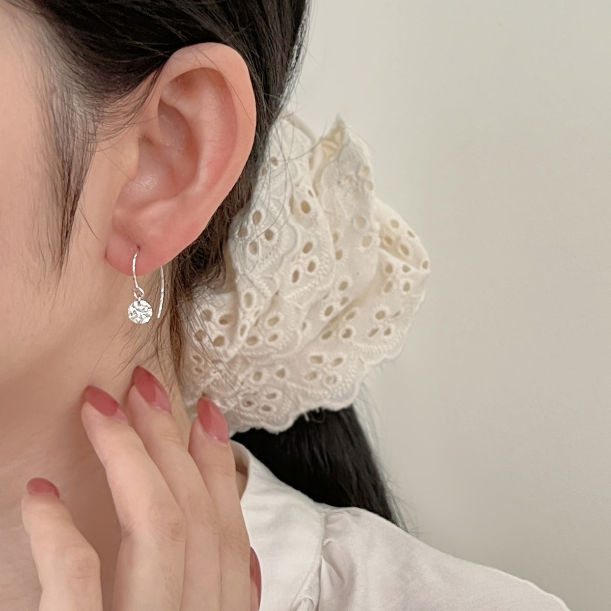 Earrings 925 Sterling Silver and Zirconia Stone