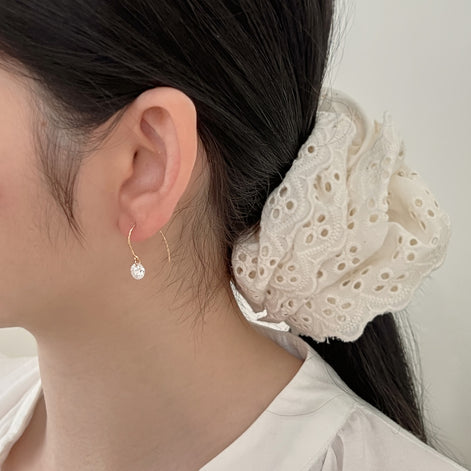 Earrings 925 Sterling Silver and Zirconia Stone