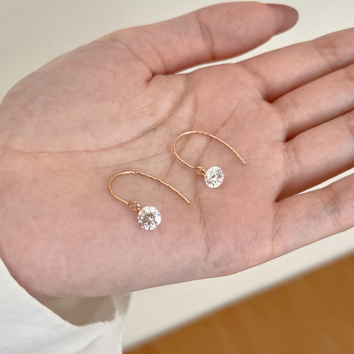 Earrings 925 Sterling Silver and Zirconia Stone