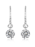 Earrings 925 Sterling Silver and Zirconia Stone