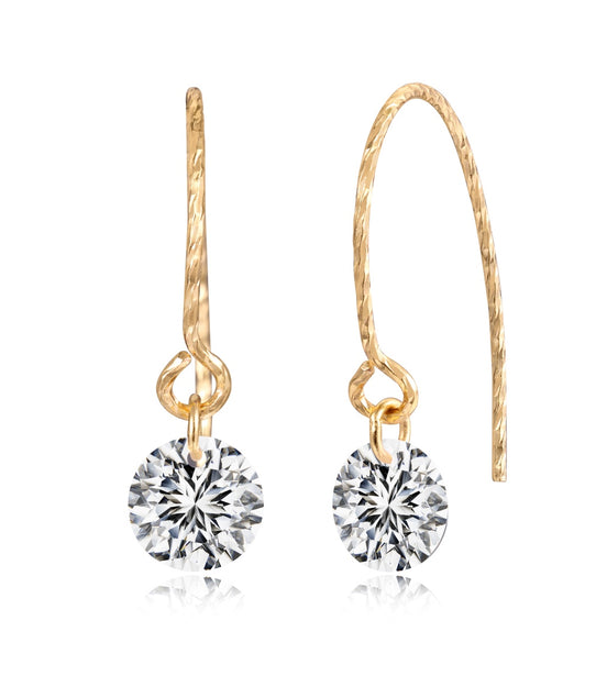 Earrings 925 Sterling Silver and Zirconia Stone