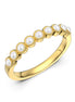 Pearl sterling silver ring 18K gold plated