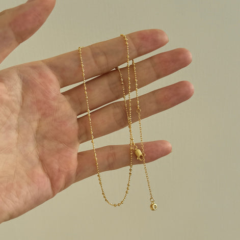 Versatile Y-chain with zirconia made of 925 silver, 18K gold-plated