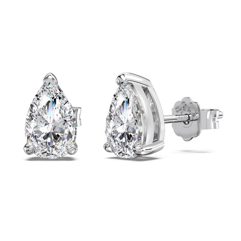 925 silver earrings with drop zirconia