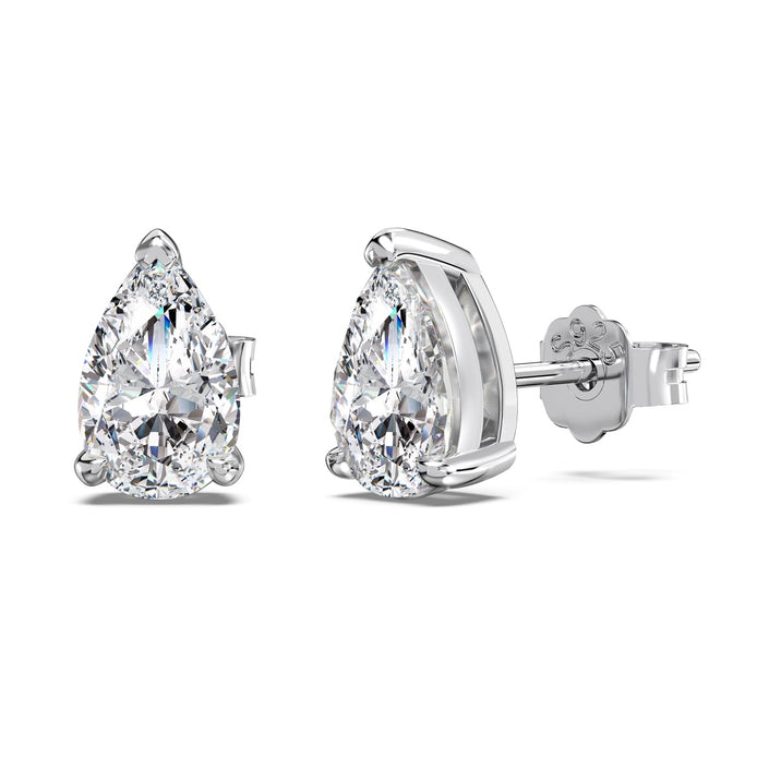 925 silver earrings with drop zirconia