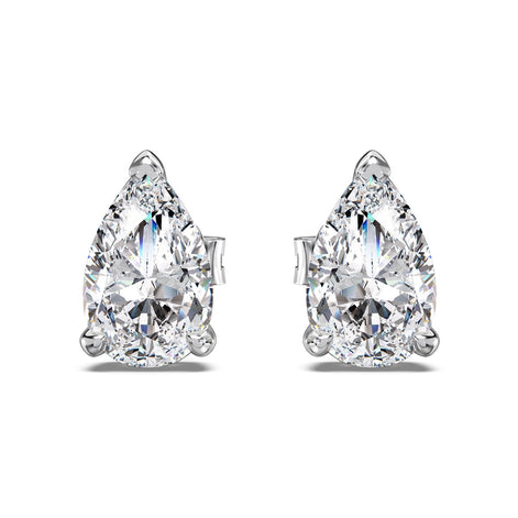 925 silver earrings with drop zirconia