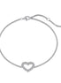 Sterling silver bracelet with zirconia heart 925 silver