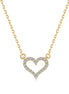 925 Sterling Silver Heart Necklace – Timeless romance with sparkling zirconia