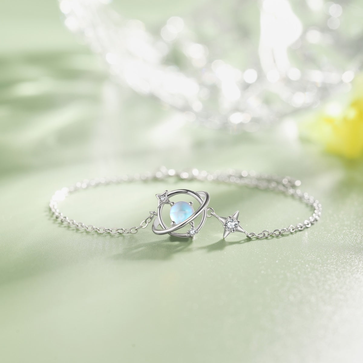 Galaxy Bracelet 925 Silver- Blue Ubiverse Design Adjustable