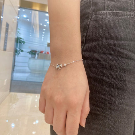 Galaxy Bracelet 925 Silver- Blue Ubiverse Design Adjustable