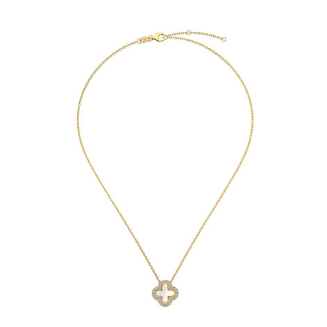 Exclusive 2 in 1 chain 925 silver, 18K gold plated with sparkling zirconia stones