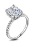 Brilliant solitaire ring with zirconia, 925 silver