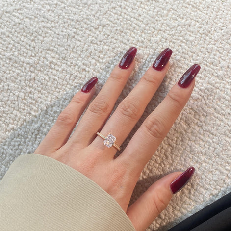 Elegant solitaire ring – 925 silver, 18K gold-plated