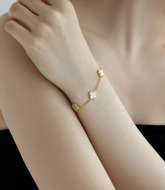Klee Armand 925 Sterling Silver, 18K gold plated with zirconia stones